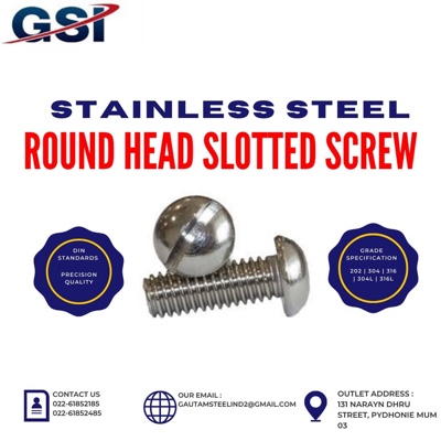SS ROUND HEAD SCREW