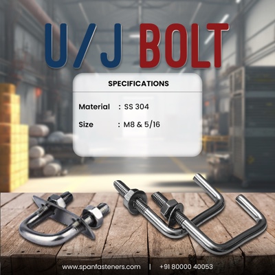 STUD BOLT JBOLT UBOLT NUT