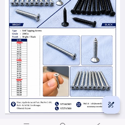 SELF TAPPING CSK(204 CU GRADE)